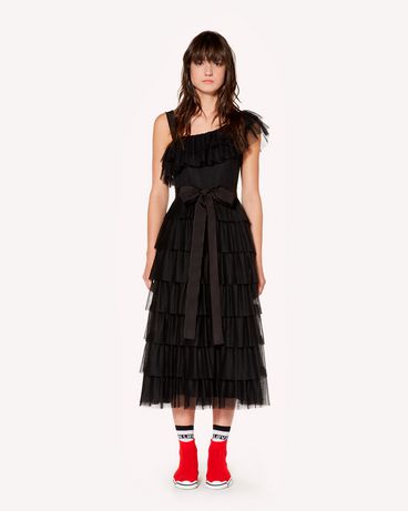 REDValentino Flounced point d'Esprit tulle dress