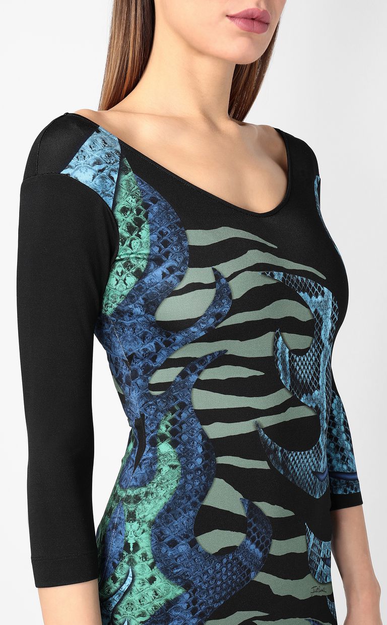 JUST CAVALLI Robe imprimé « Bull flame » Robe Femme e