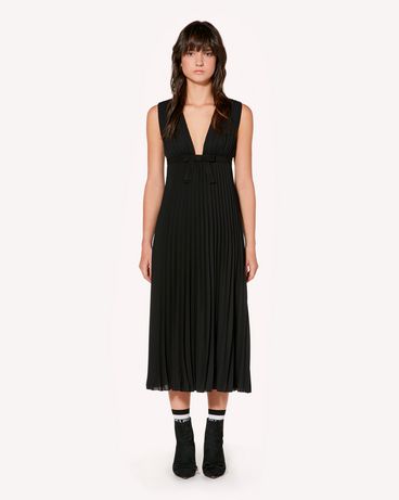 REDValentino Georgette pleated dress