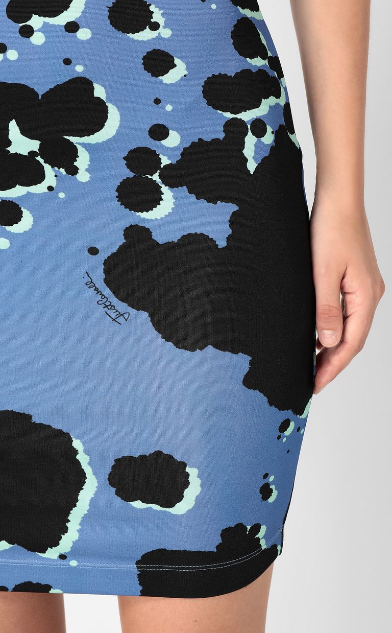 JUST CAVALLI Robe imprimé « Sprayed cow » Robe courte Femme e