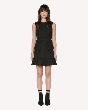 REDValentino Hearts detail tricotine tech dress