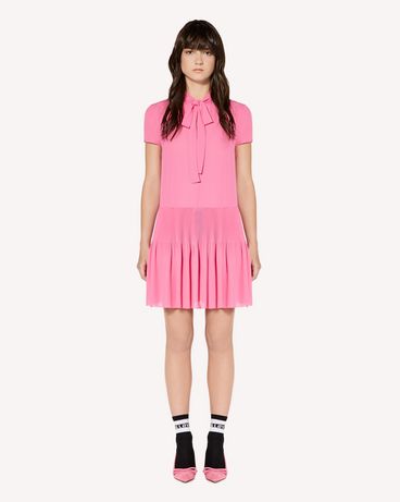 REDValentino Georgette pleated dress