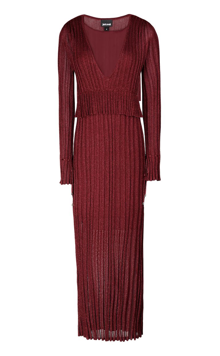 JUST CAVALLI Long dress in lurex Dress Woman f
