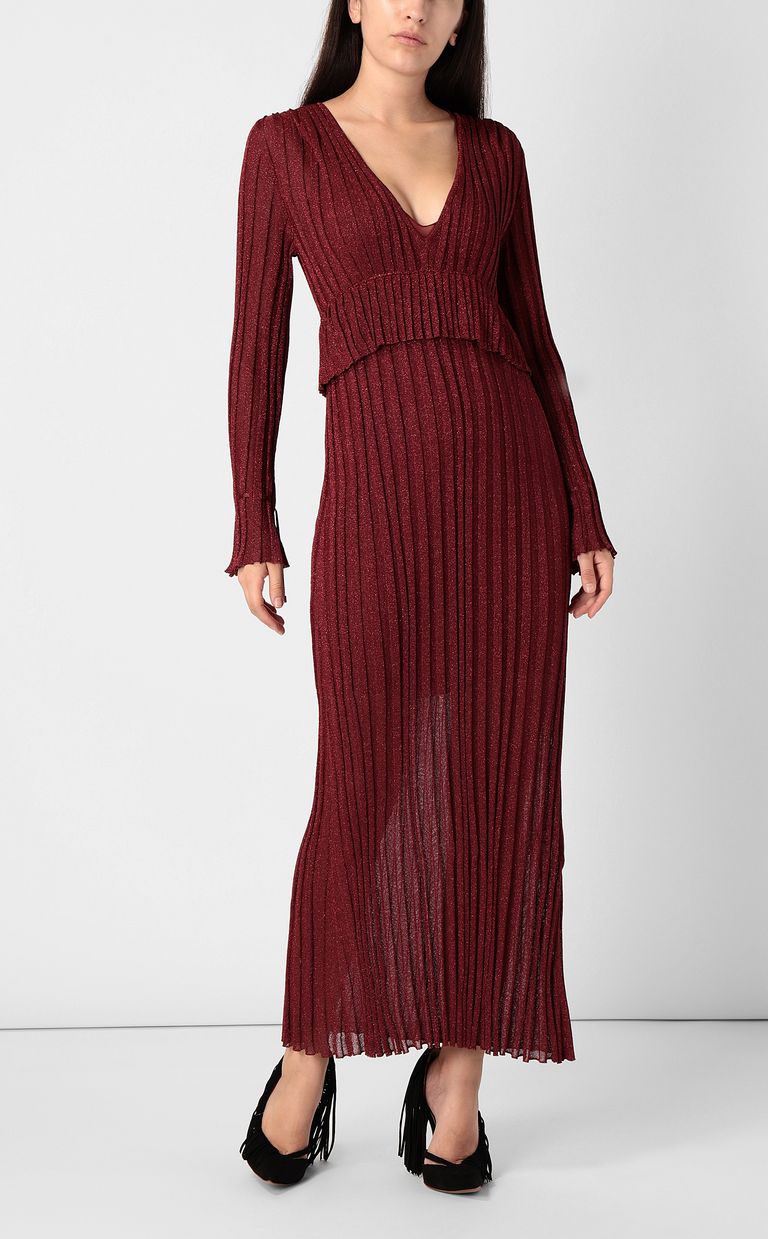 JUST CAVALLI Long dress in lurex Dress Woman r