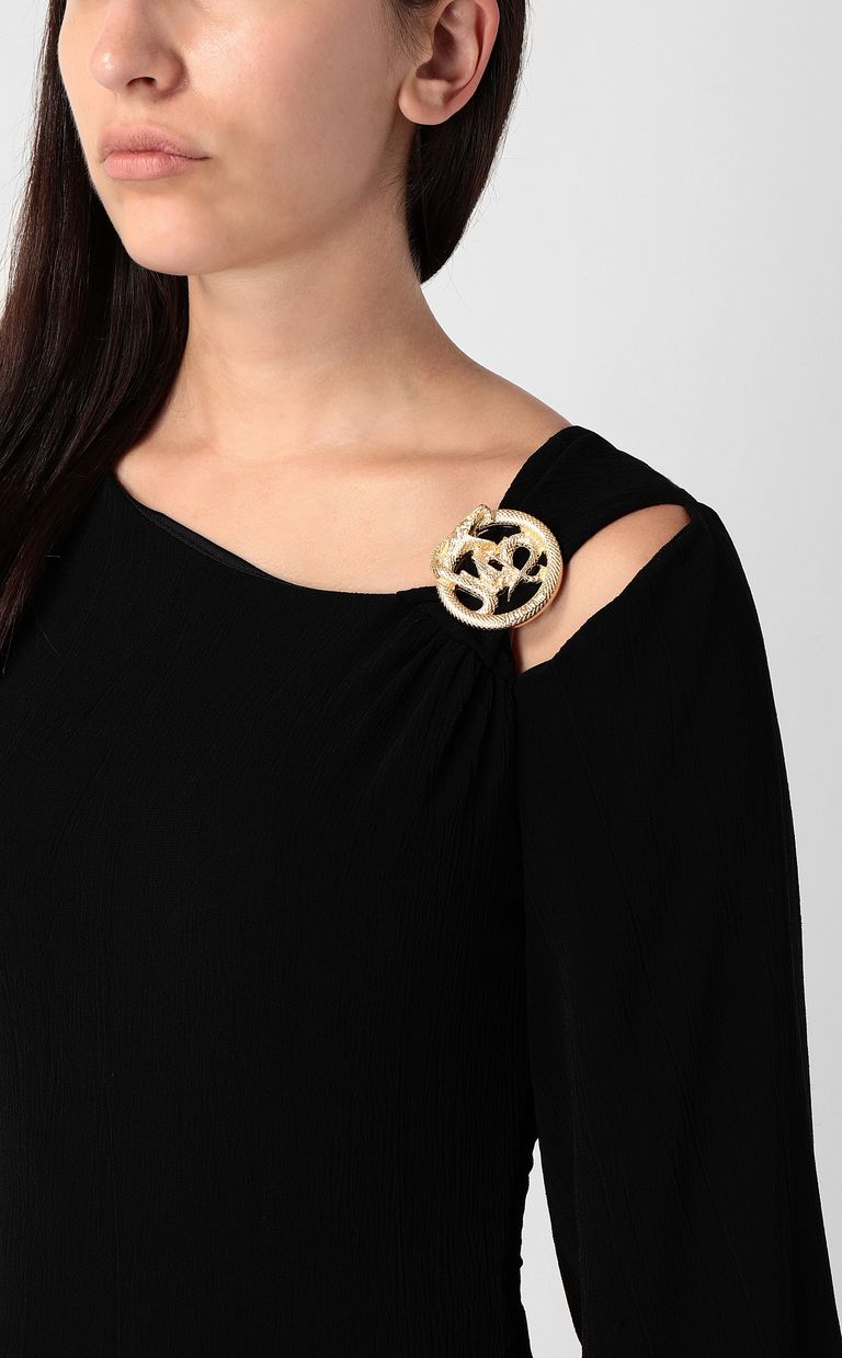 JUST CAVALLI Vestido hebilla con logo Vestido Mujer e