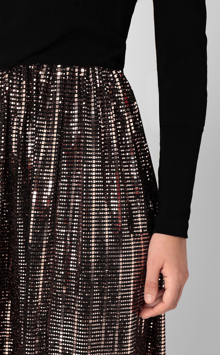 JUST CAVALLI Langes Kleid mit Pailletten Kleid Damen e