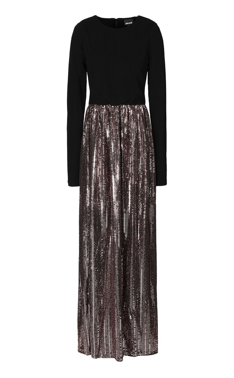 JUST CAVALLI Langes Kleid mit Pailletten Kleid Damen f