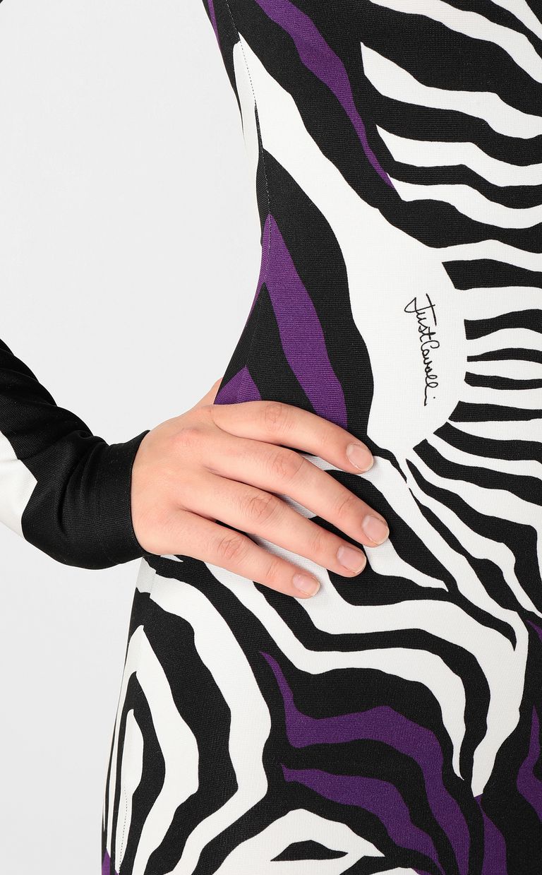 JUST CAVALLI Vestido estampado cebra Vestido corto Mujer e
