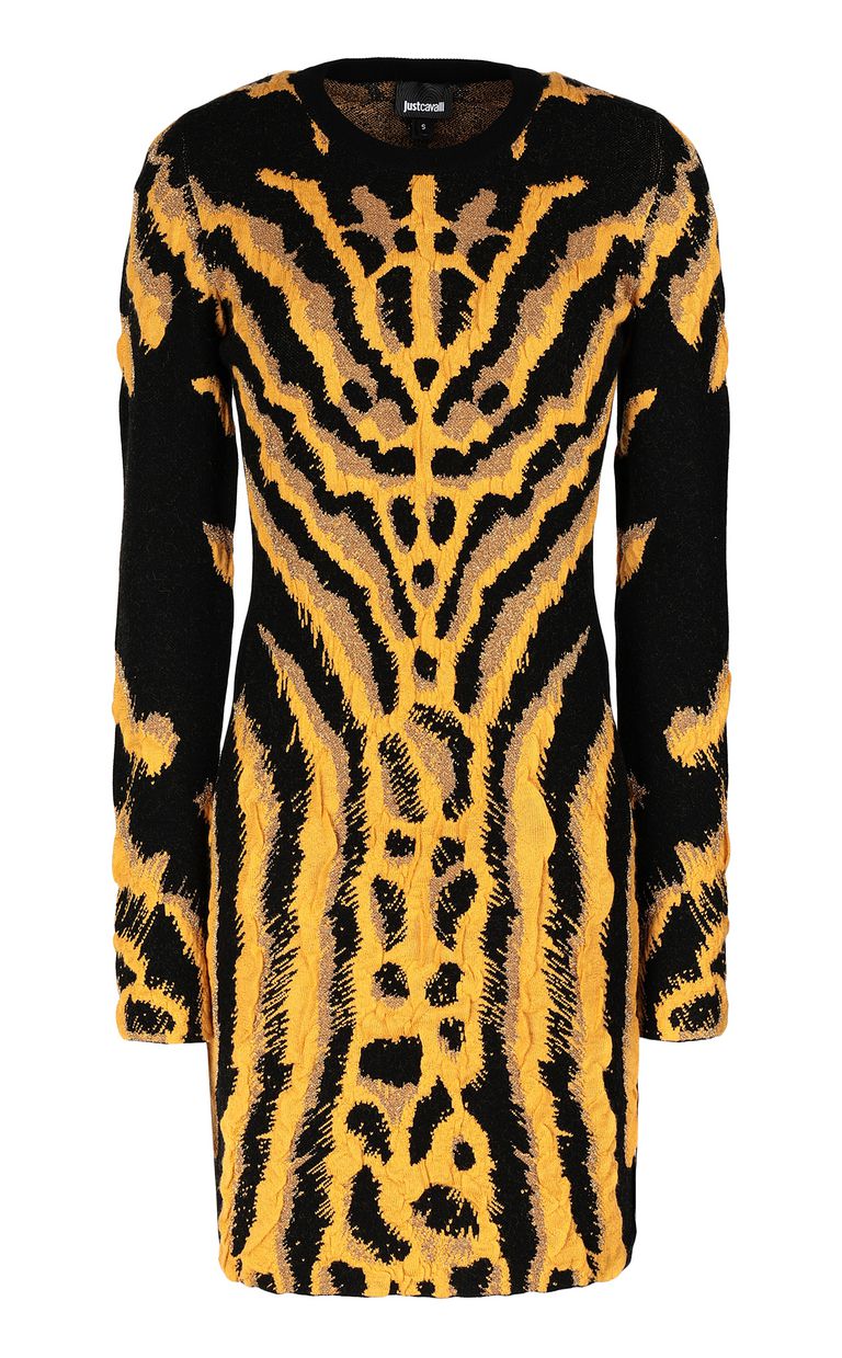 JUST CAVALLI Abito corto stampa zebrata e leopardata Abito Donna f
