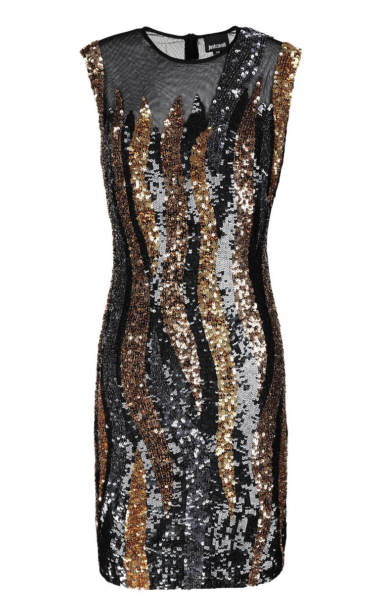 JUST CAVALLI Mini dress with sequins Dress Woman f