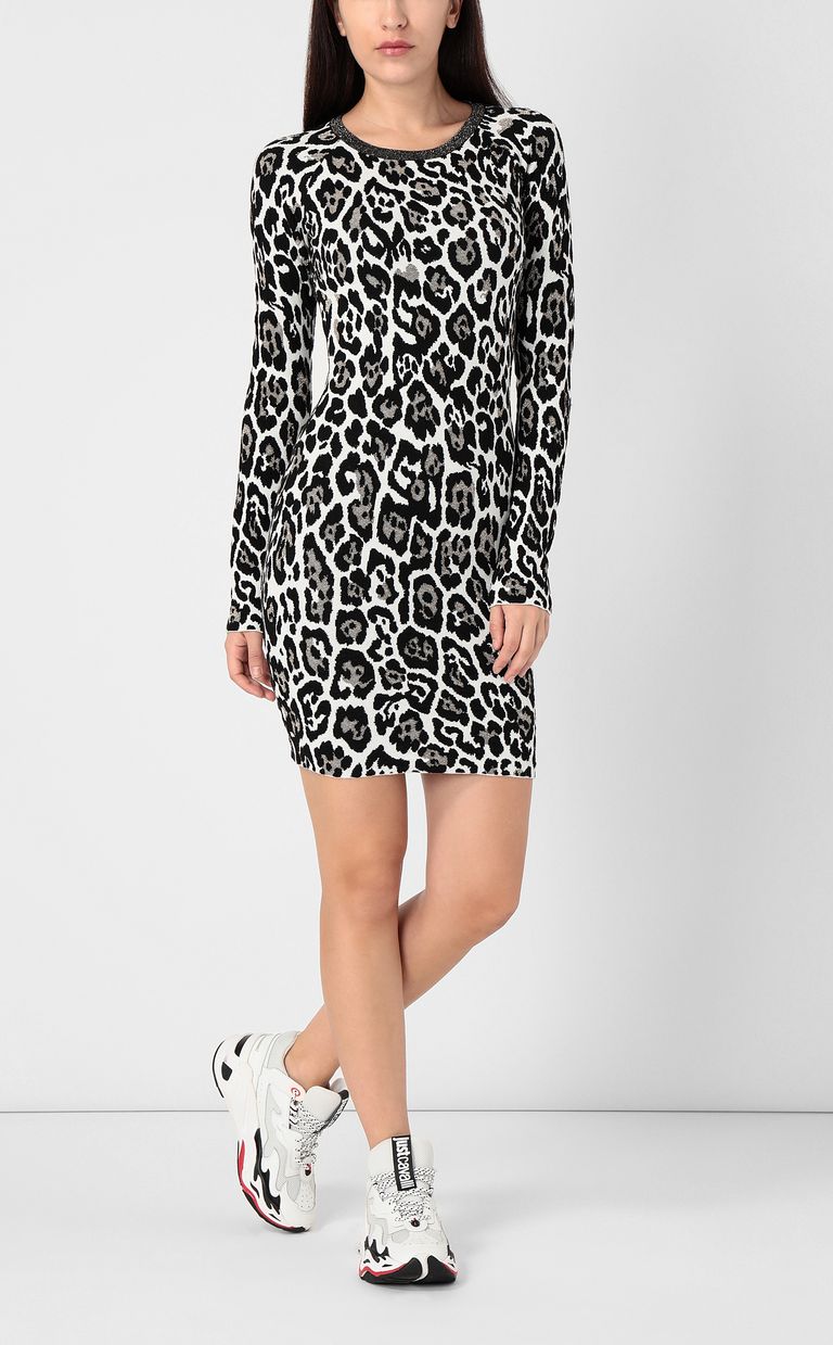 JUST CAVALLI Robe imprimé léopard Robe Femme d