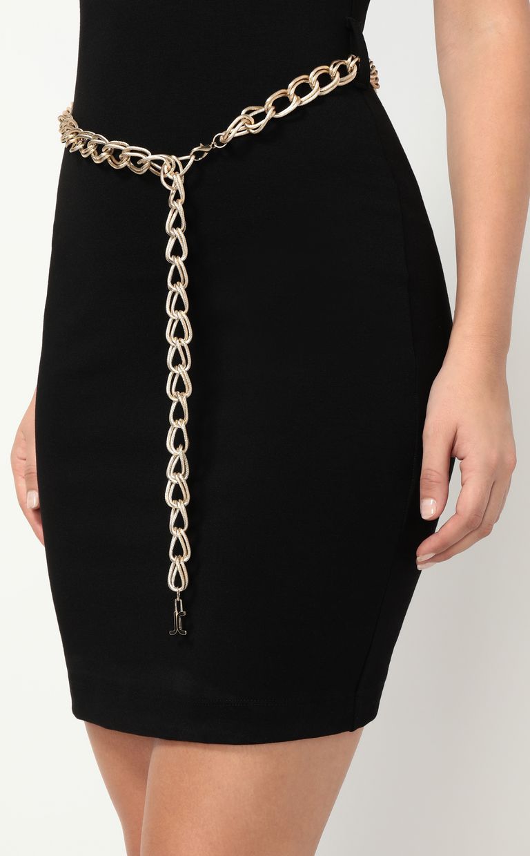 JUST CAVALLI Vestido con cadena Vestido corto Mujer e