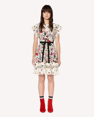 REDValentino Silk dress with Cherry Blossom print