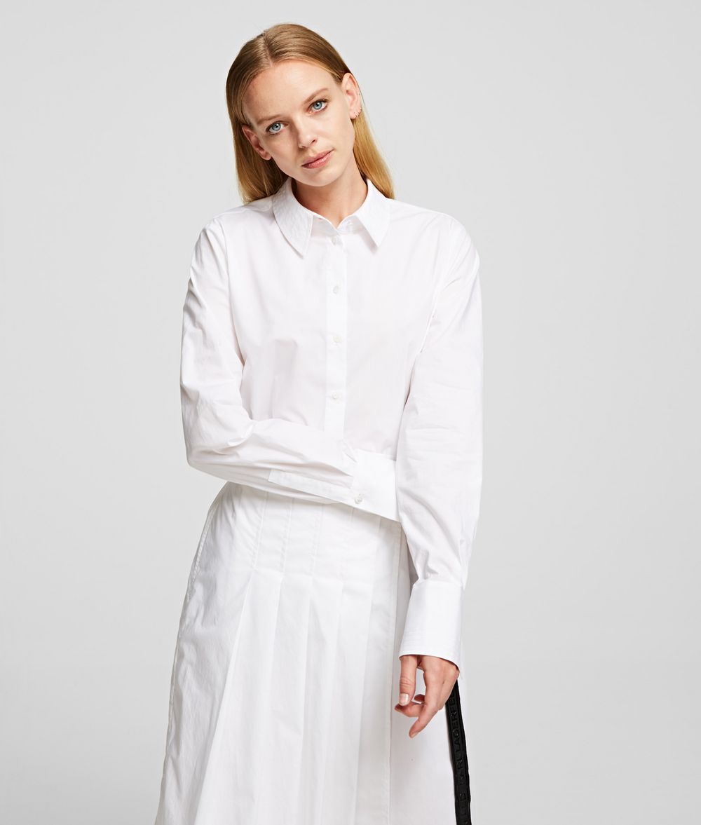 KARL LAGERFELD Poplin Shirt Dress Dress Woman f