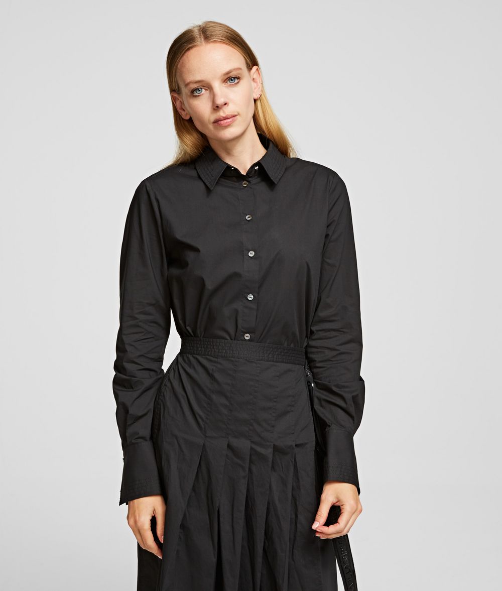 KARL LAGERFELD Poplin Shirt Dress Dress Woman f