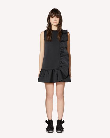 REDValentino Ruffle detail soft duchesse dress