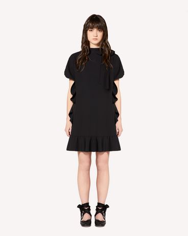 REDValentino Ruffle detail crepe envers satin dress