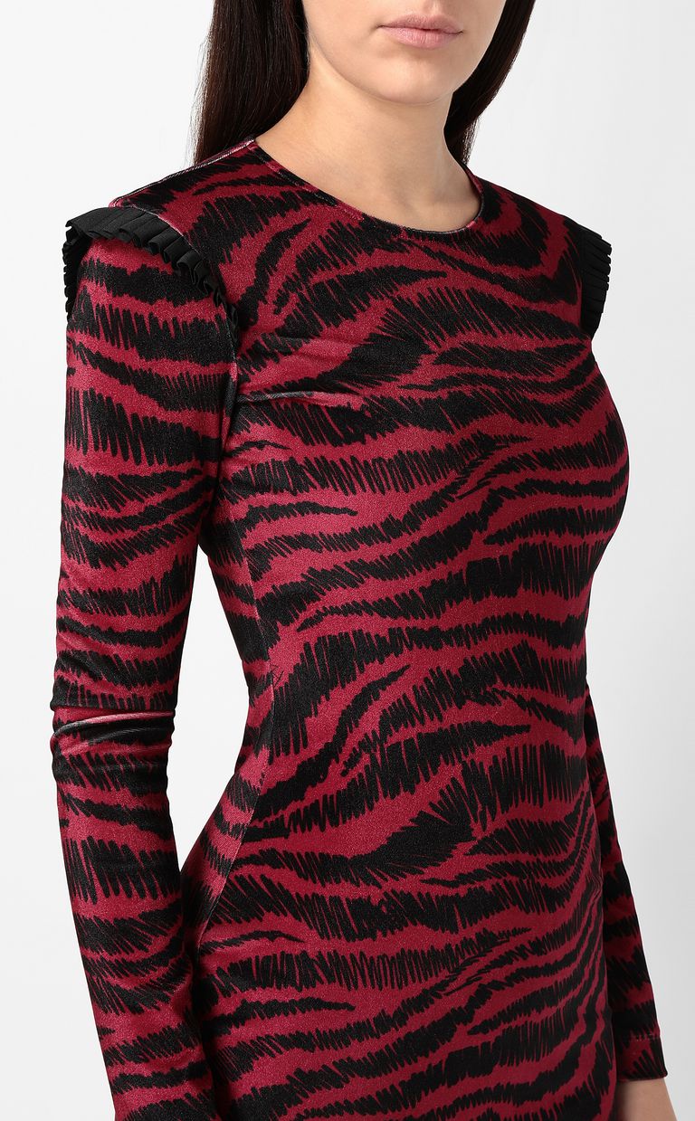 JUST CAVALLI Kurzes Kleid mit Zebra-Print Kleid Damen e