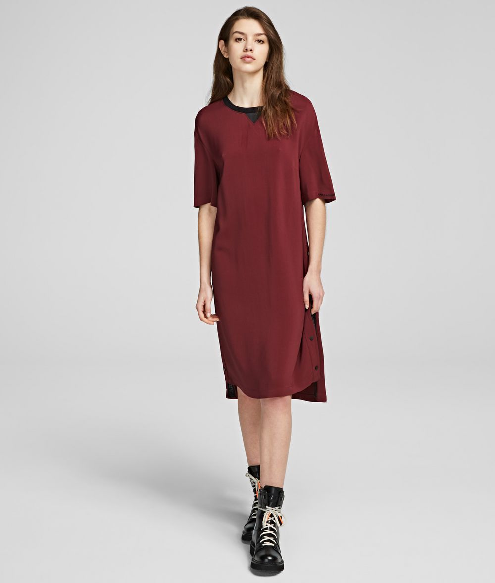 KARL LAGERFELD Snap-Side Dress Dress Woman f