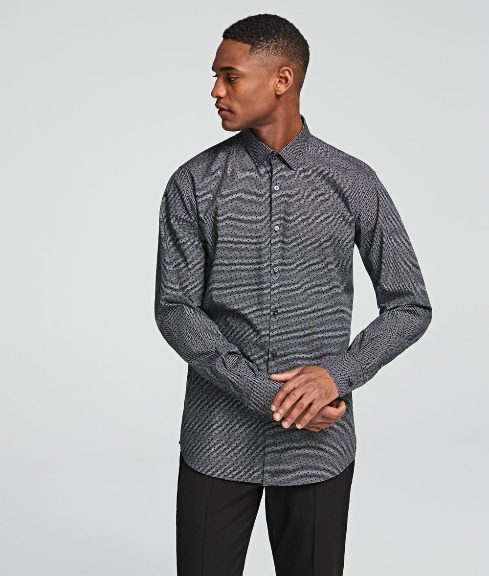 KARL LAGERFELD MINI BLOCK LOGO SHIRT Shirt Man f