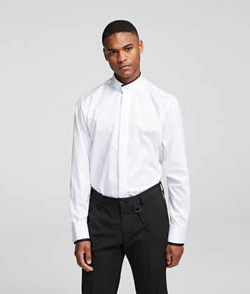 KARL LAGERFELD STAND-COLLAR SHIRT
