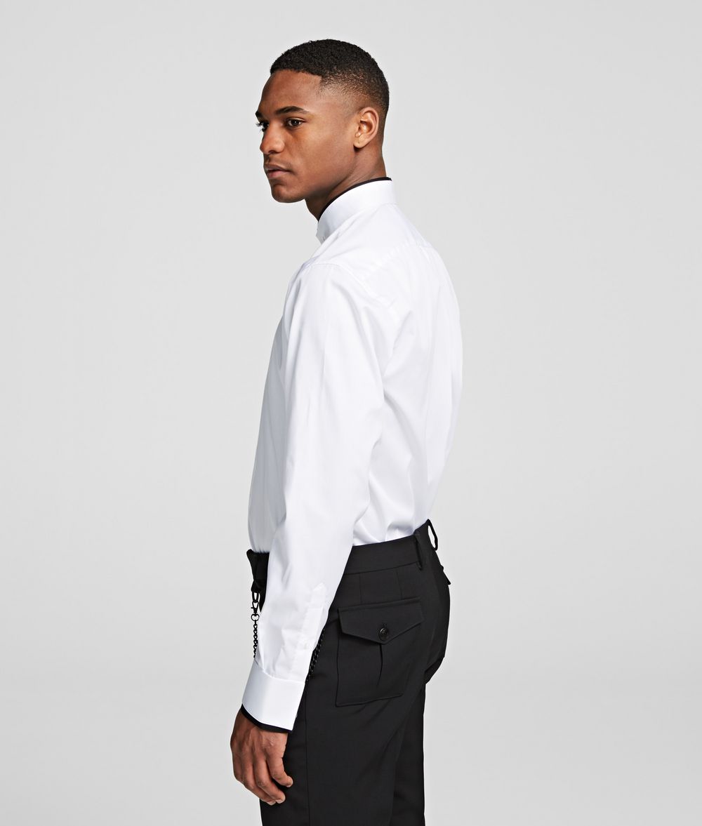 KARL LAGERFELD STAND-COLLAR SHIRT Shirt Man d