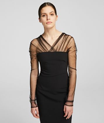 KARL LAGERFELD MIDI PARTY DRESS