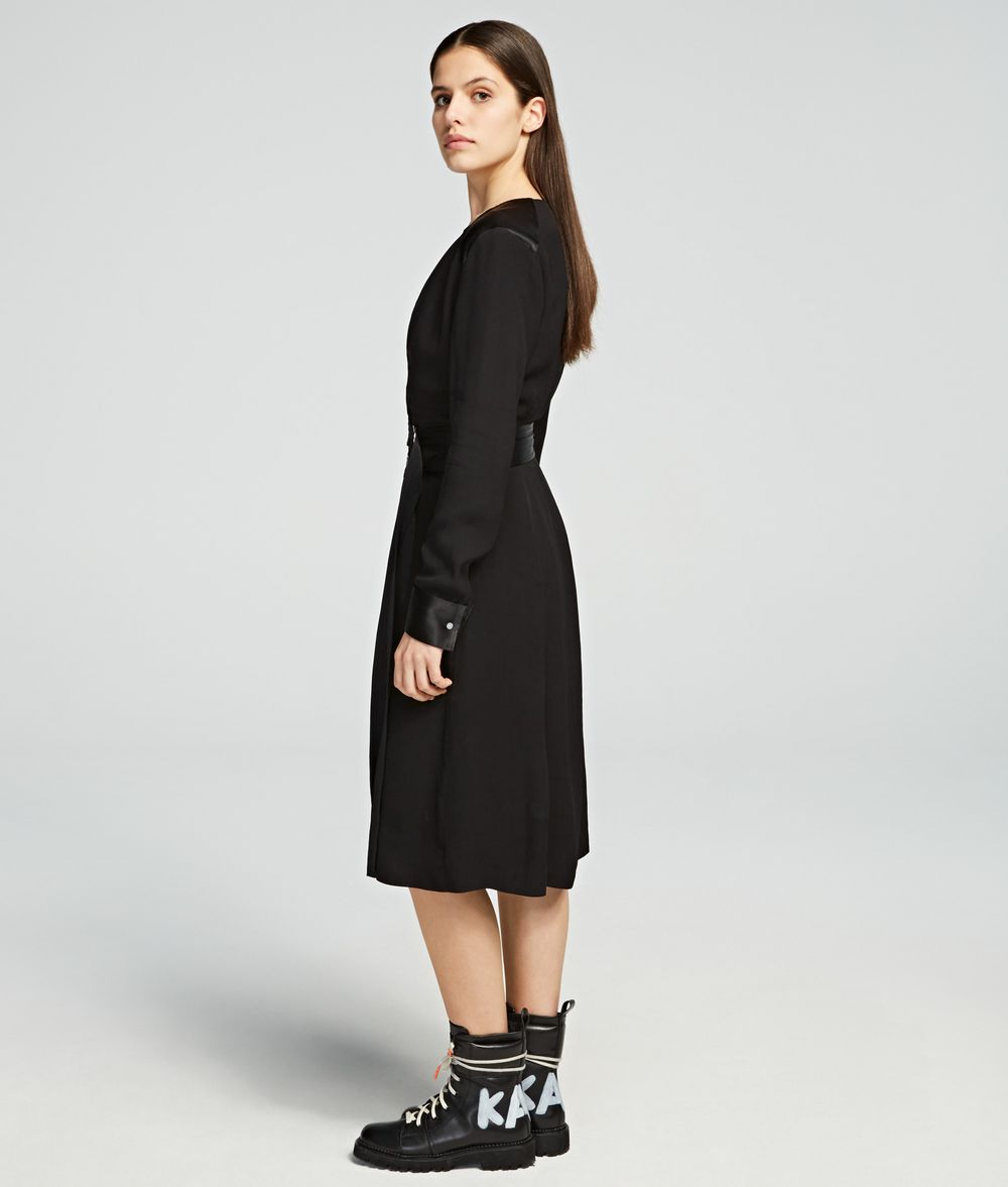 layered wrap dress