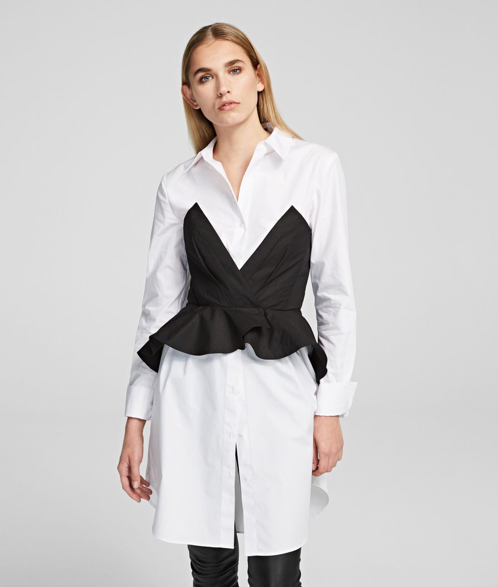 KARL LAGERFELD Poplin Shirt Dress Dress Woman f