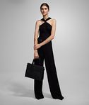 KARL LAGERFELD TWISTED NECK JUMPSUIT