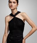 KARL LAGERFELD TWISTED NECK JUMPSUIT