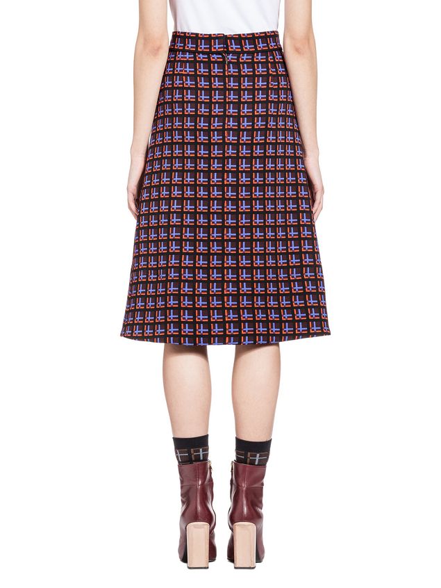 Skirt In Double Face Crepe Window Print ‎ from the Marni ‎Fall Winter ...