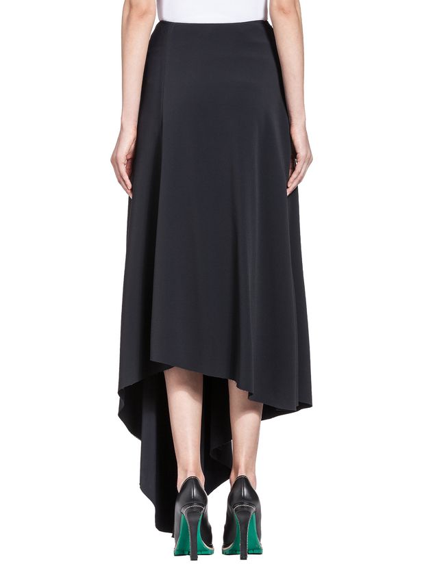 Skirt Marni Runway skirt in stretch raw-edged cady Woman