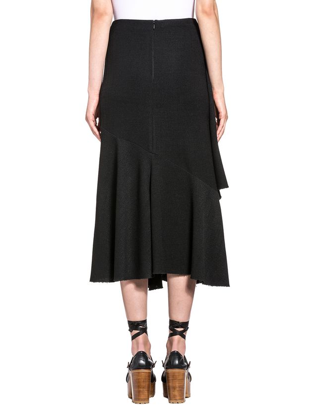 Skirt Marni Asymmetric skirt in viscose toile Woman