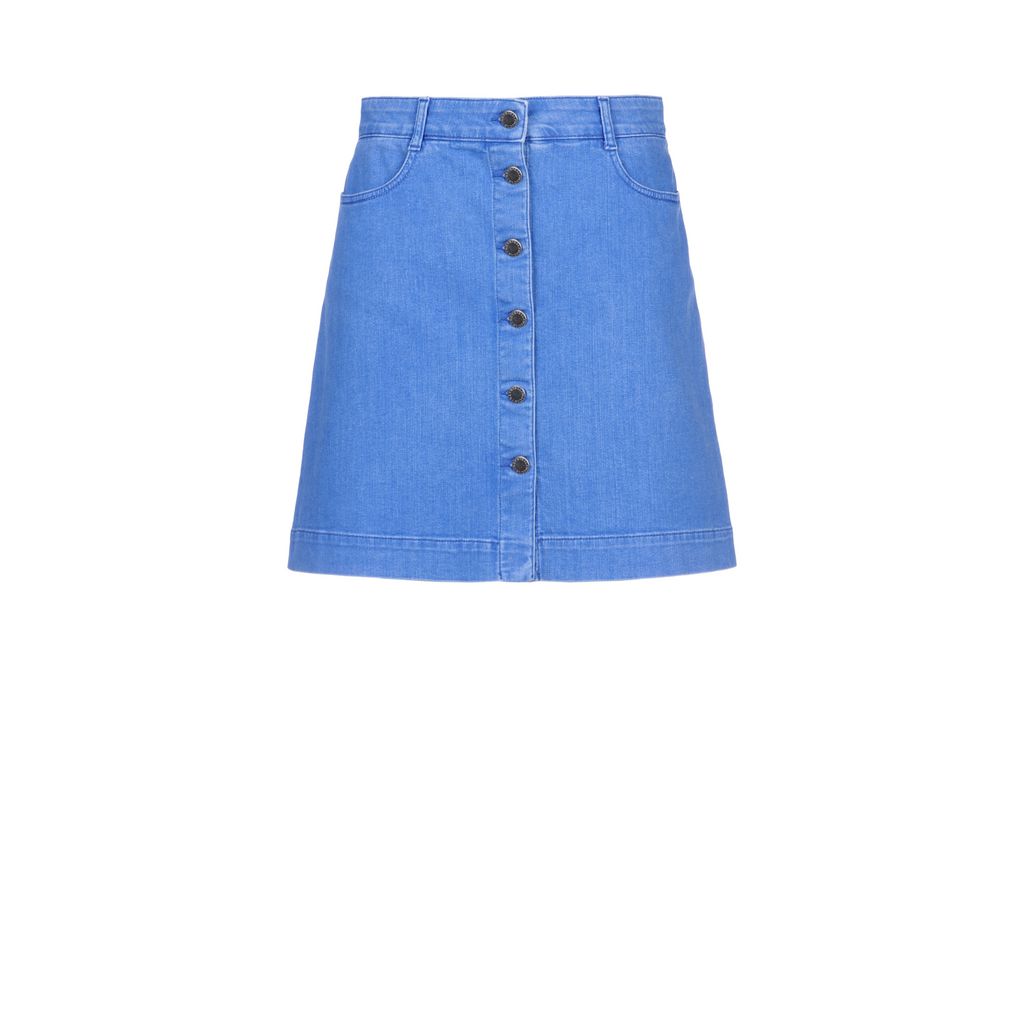 Supreme Blue Denim Skirt - Stella Mccartney