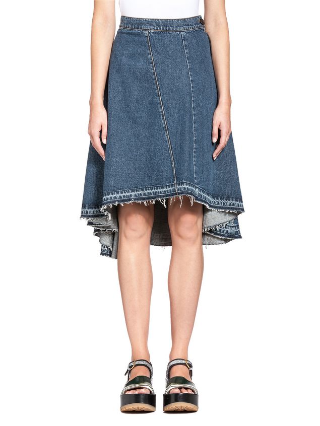 Flared Skirt In Medium Weight Denim ‎ from the Marni ‎Fall Winter 2018