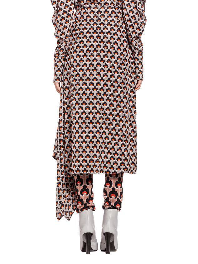 Skirt Marni Silk skirt Portrait print Woman