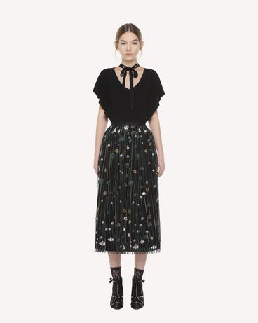 REDValentino Garden of Metamorphosis embroidered Tulle skirt