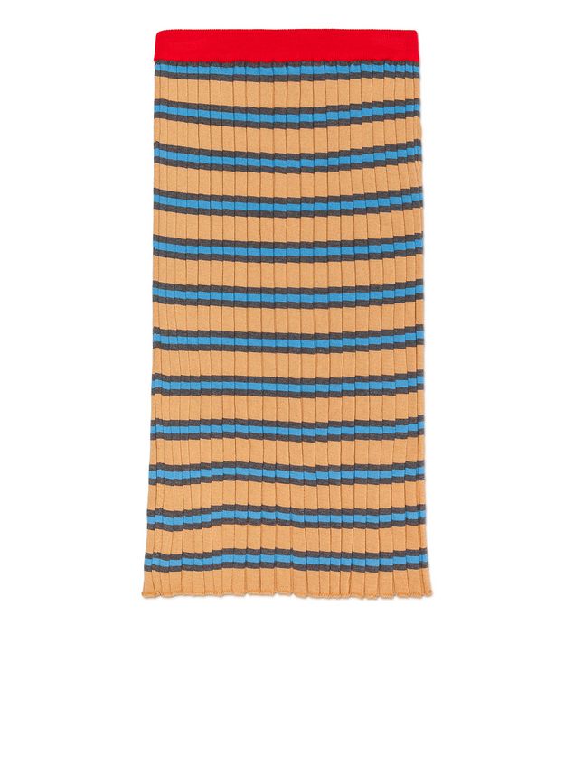Skirt Marni STRIPED WOOL AND COTTON SKIRT Woman