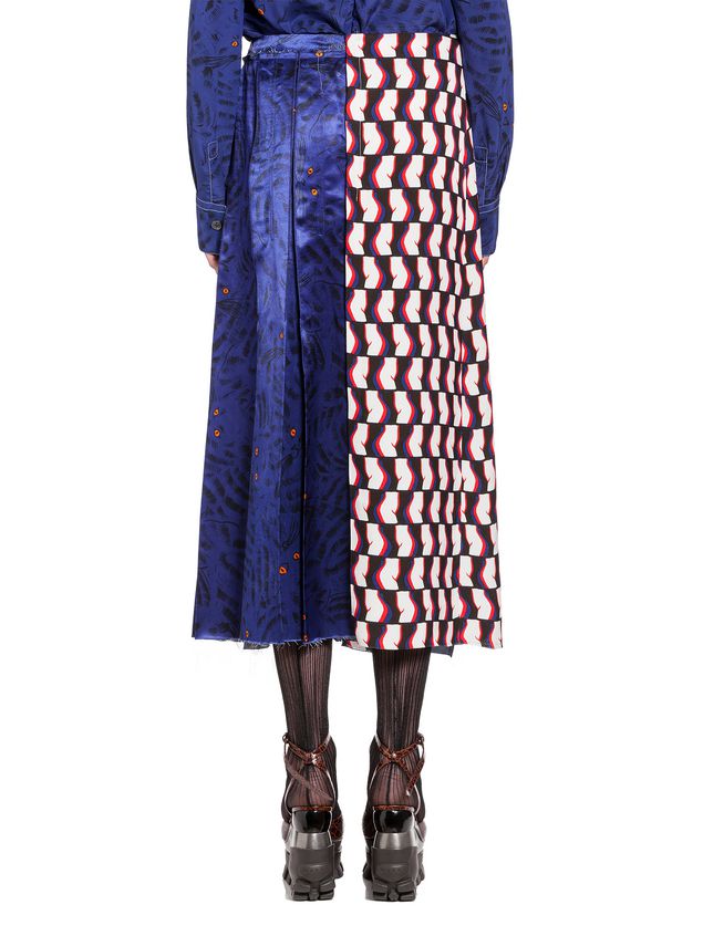 Skirt Marni Skirt in viscose satin with Joe print Woman