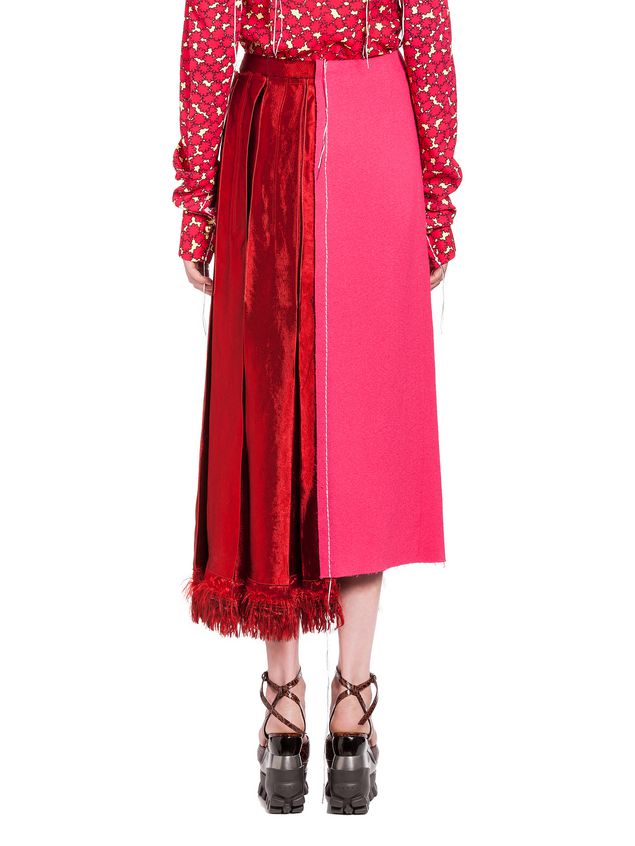 Skirt Marni Skirt in double viscose sablè with metal accessory Woman