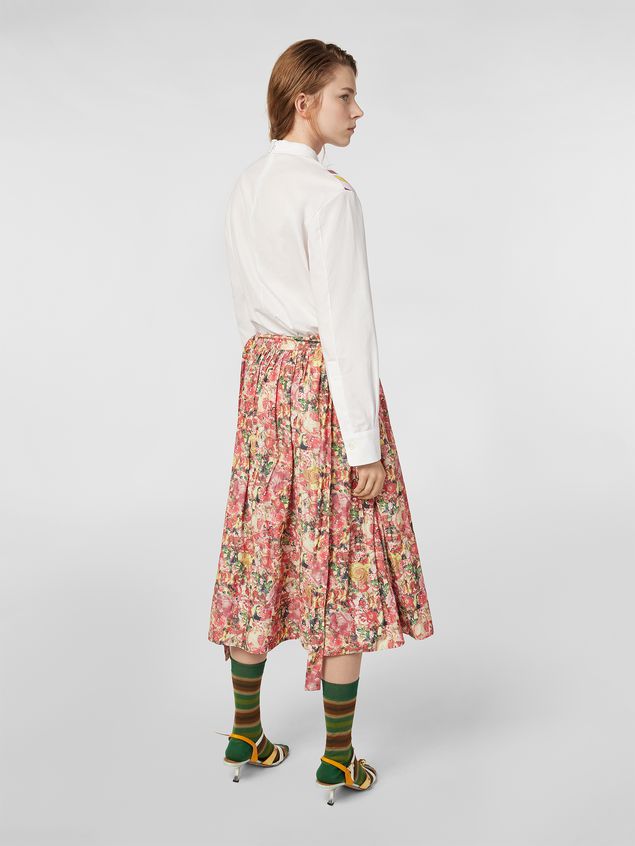 Skirt Marni Skirt in parachute techno fabric with Melville print Woman