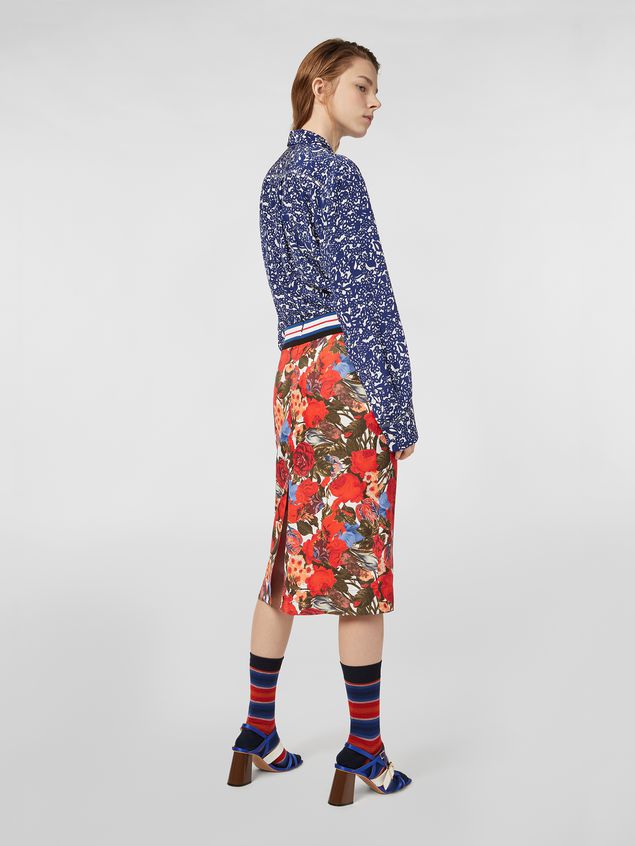 Skirt Marni Skirt in viscose twill with Duncraig print Woman