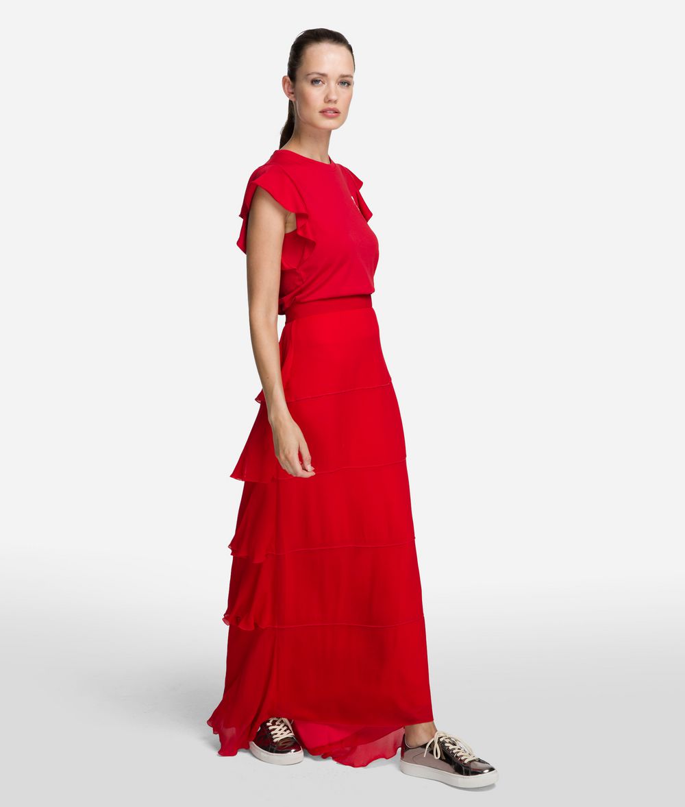 KARL LAGERFELD Layered Maxi Skirt Skirt Woman d
