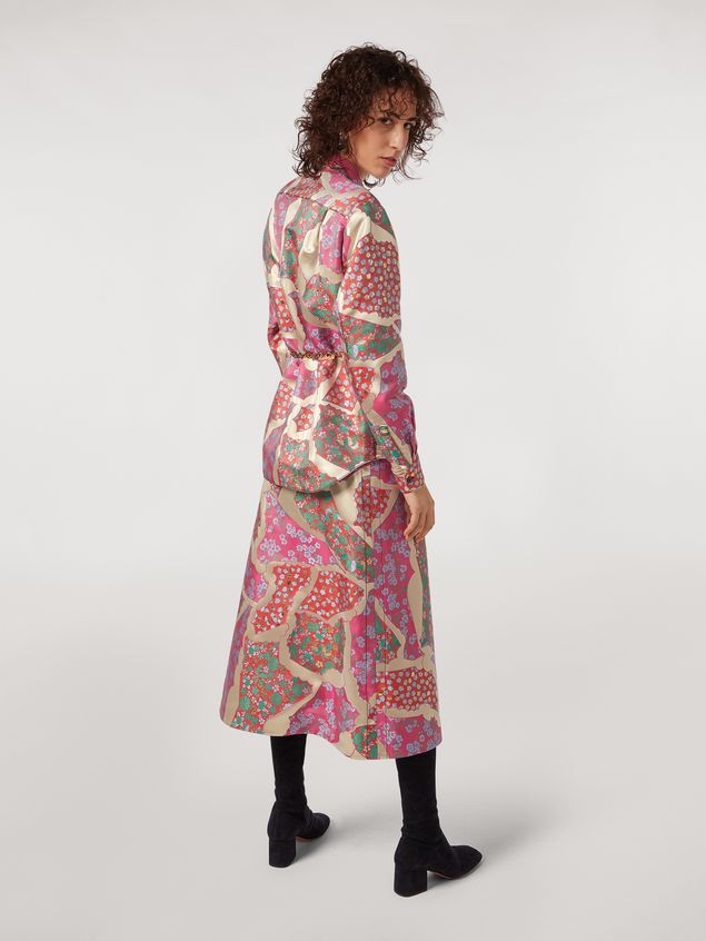 Skirt Marni Flared skirt in brocade patchwork Woman