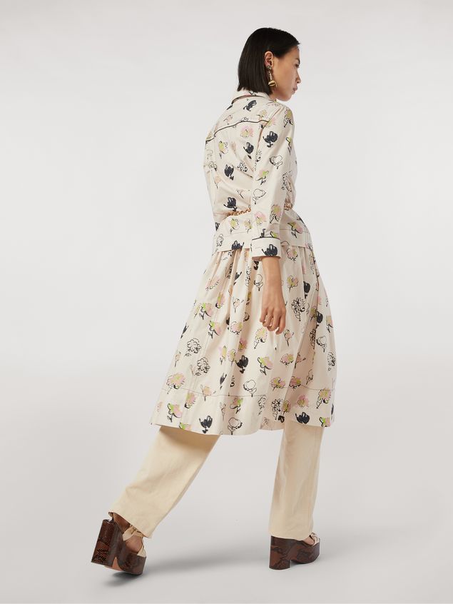 Skirt Marni Cotton poplin balloon skirt Booming print Woman