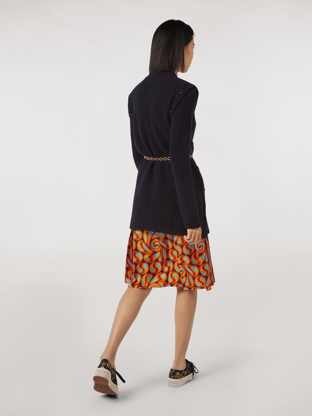 Skirt Marni Pleated silk skirt Turbolent print Woman