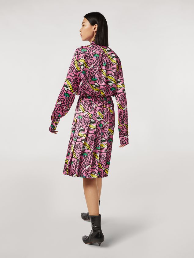 Skirt Marni Pleated viscose skirt Bolero print by Bruno Bozzetto Woman