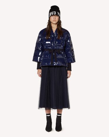 REDValentino Pleated tulle point d’esprit skirt