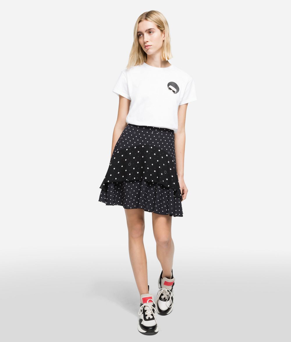 KARL LAGERFELD K/Dots Midi Skirt Skirt Woman f